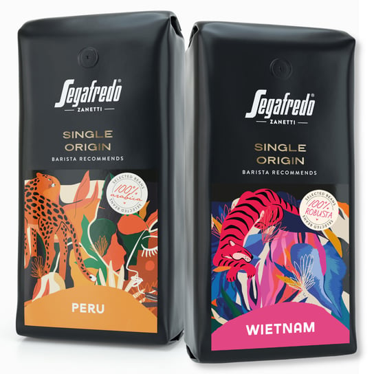 Segafredo Zestaw 2 Kawy Ziarniste Single Origin Peru + Wietnam Segafredo