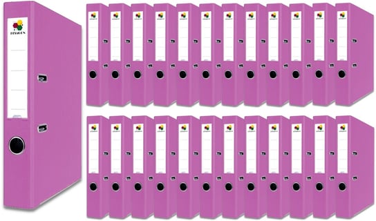 Segregator dźwigniowy A4 55MM karton różowe - ZESTAW x25 Vaupe