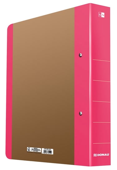 Segregator Ring Donau Life, A4, 5 Cm, Neon Różowy, Fsc® Mix, Cu-coc-829331 Donau