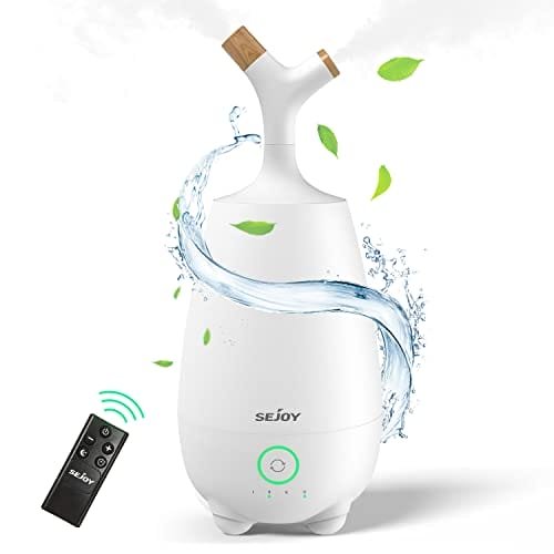 Sejoy 5L Ultrasonic Cool Mist - Humidifier Dla Dużych Pomieszczeń, Cicha Praca, Aromaterapia, Zdalne Sterowanie Inna marka