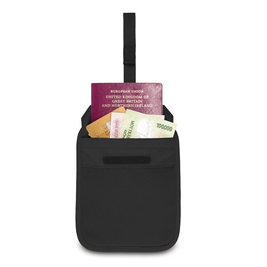 Sekretny portfel podróżny na pas, Pacsafe, Coversafe V60 czarny Pacsafe