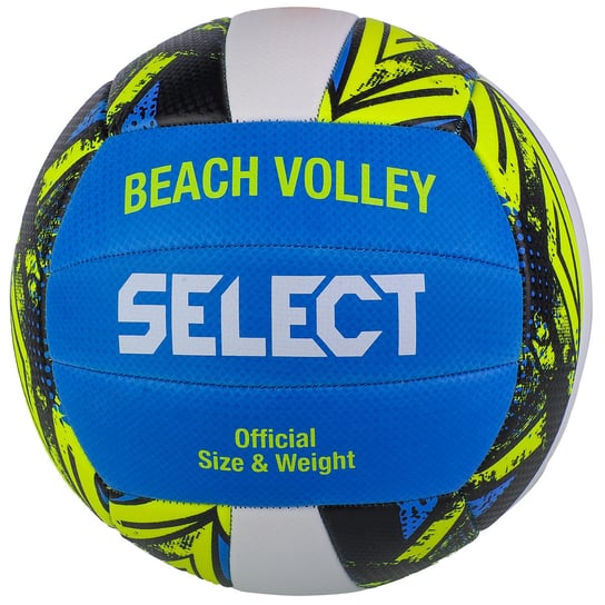 Select Beach Volley v23 Ball BEACH VOLLEY BLU-WHT, unisex, piłki do siatkówki, Niebieskie Select