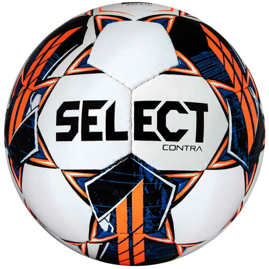 Select Contra FIFA Basic Ball CONTRA WHT-ORG, unisex, piłki do piłki nożnej, Białe Select