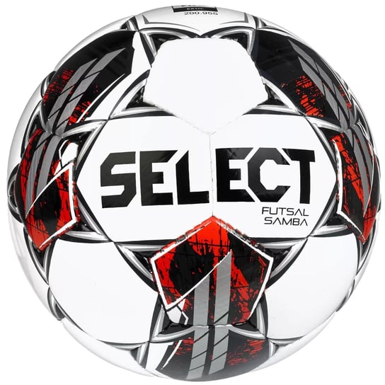 Select Futsal Samba Fifa Basic Ball Futsal Samba Wht-Blk, Unisex, Piłki Do Piłki Nożnej, Białe Select