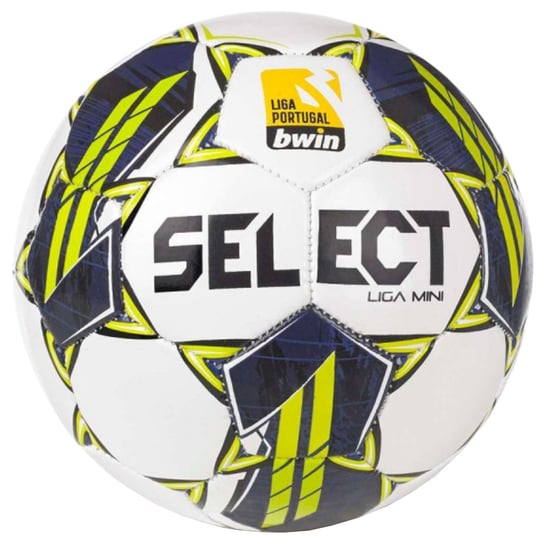 Select Liga Portugal Bwin Mini Ball LIGA MINI WHT-NAVY, unisex, piłki do piłki nożnej, Białe Select