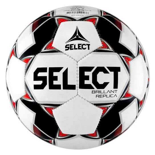 Select, Piłka nożna, Brillant Replica, biało-czerwony, rozmiar 4 Select