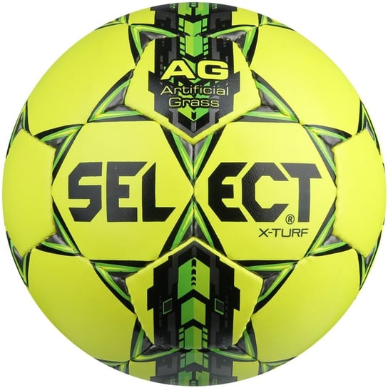 Select, Piłka nożna, X-Turf, żółty, rozmiar 4 Select