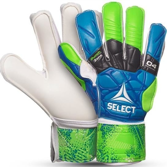 Select, rękawice bramkarskie, 04 Kids Protection 2019 r. 6, zielono-niebieskie Select
