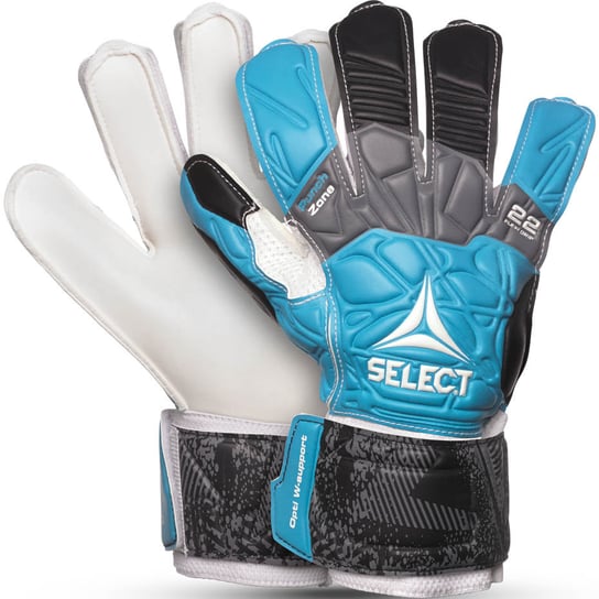Select, Rękawice bramkarskie, 22 Flexi Grip Flat Cut 2019 niebiesko-szaro-białe, rozmiar 11 Select
