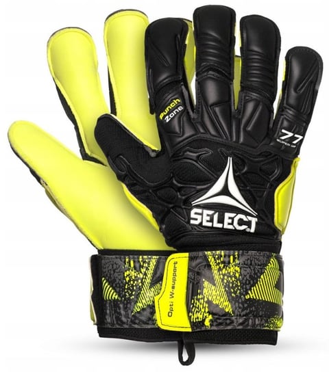 Select, Rękawice bramkarskie, Super Grip 77, żółty, rozmiar 10 Select