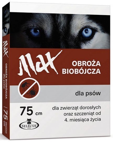 Selecta HTC Obroża Max biobójcza dla psa przeciw pchłom i kleszczom 75cm brązowa [SE-0902] Selecta HTC