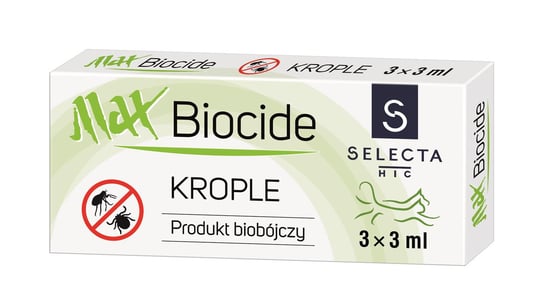 SELECTA Krople MaxBIOCIDE  20-60 kg 3x3ml Selecta