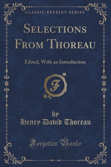 Selections From Thoreau Thoreau Henry David
