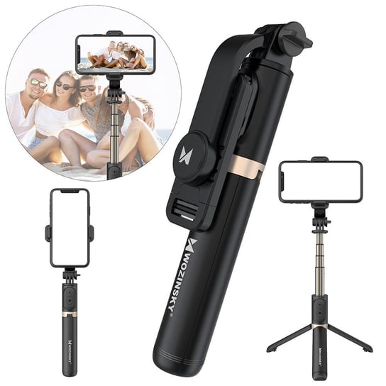 Selfie Stick Tripod teleskopowy + pilot Bluetooth Braders