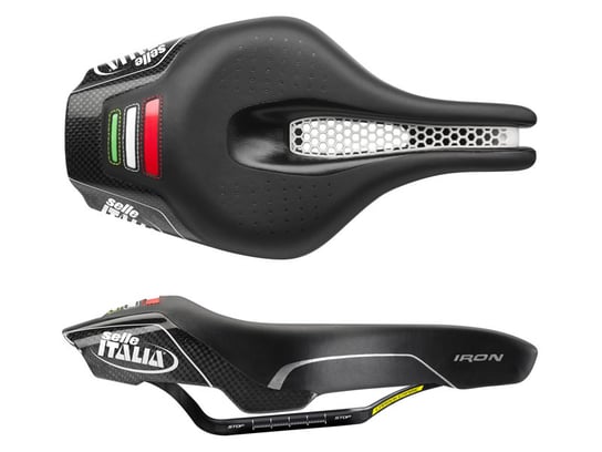 Selle Italia, Siodło rowerowe, Iron Tekno Flow S (id match - S123), czarny, 205g Selle Italia
