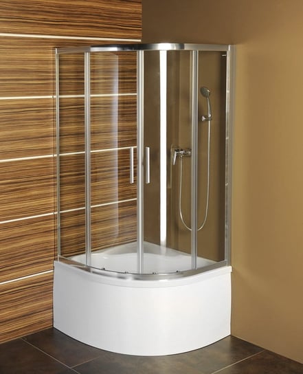 SELMA kabina prysznicowa półokrągła 900x900x1650mm, szkło czyste Inna marka