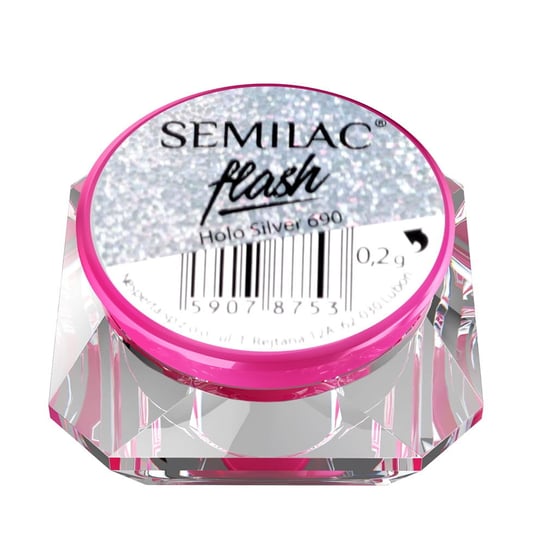 Semilac 690 Flash Holo Silver - 0,2g Semilac