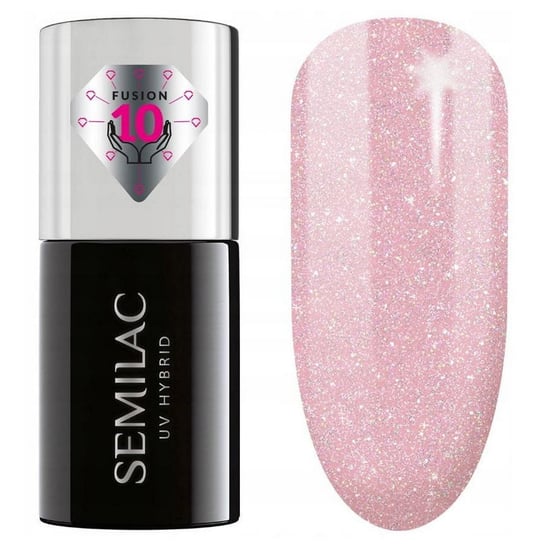 Semilac 805 Extend Care 5W1 Glitter Dirty Nude Rose, 7ml Hybrydowy, Lakier Kolorowy Baza Top Semilac