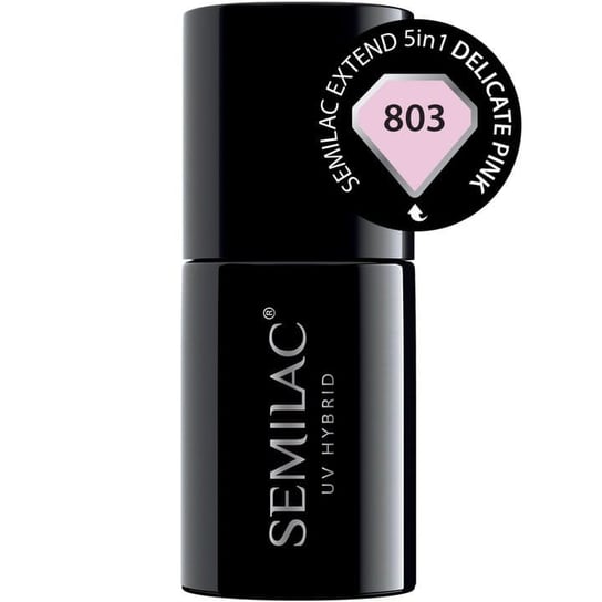 Semilac, Extend 5In1, Lakier Hybrydowy, 803 Delicate Pink, 7 ml Semilac