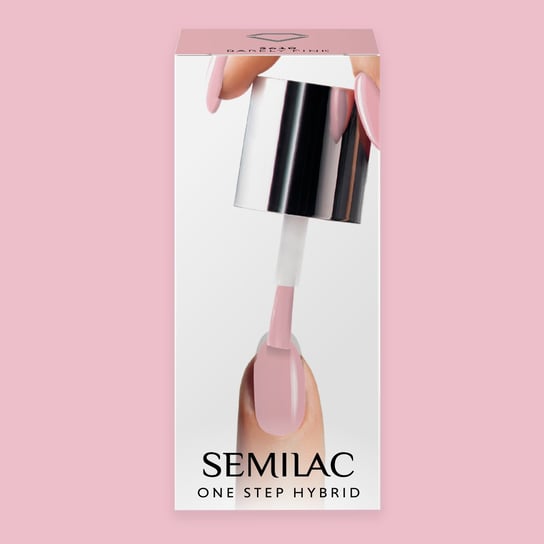 Semilac, One Step Hybrid, Lakier Hybrydowy, S610 Barely Pink, 5 ml Semilac