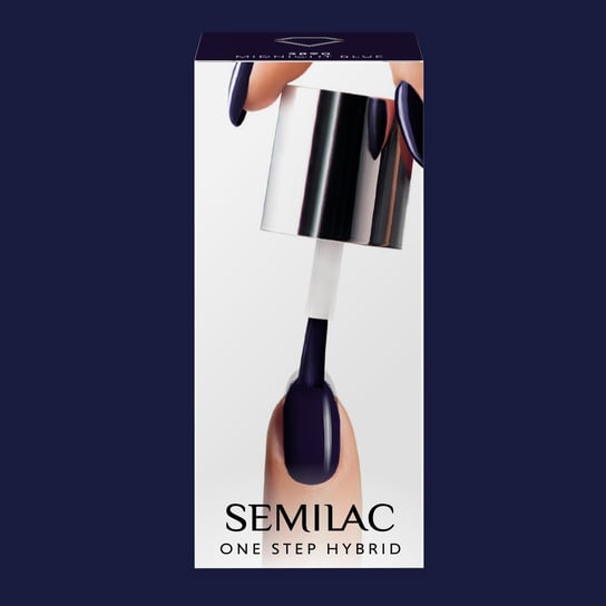 Semilac, One Step Hybrid, Lakier Hybrydowy, S890 Midnight Blue, 5 ml Semilac