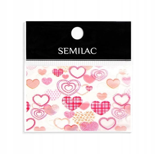 Semilac Pink Heart 26  Folia Transferowa Do Zdobień Semilac