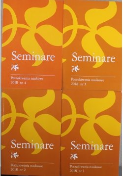 Seminare Poszukiwania naukowe Tom 39 Nr 1-4 W opisie