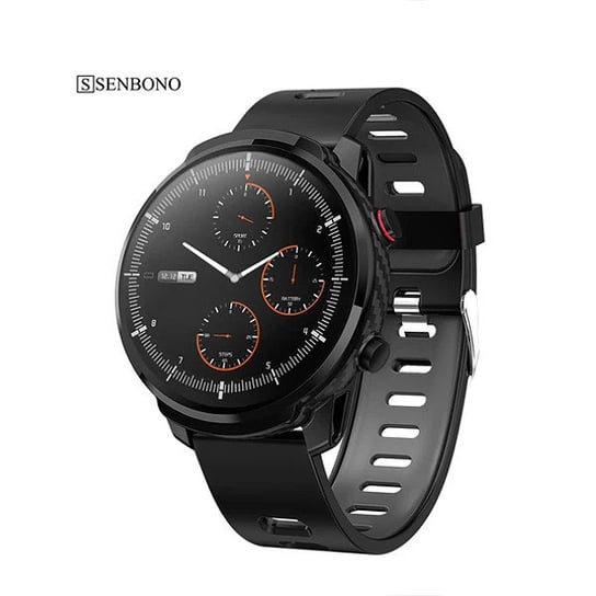 Senbono, Smartwatch sportowy, S10 Plus, czarny Senbono