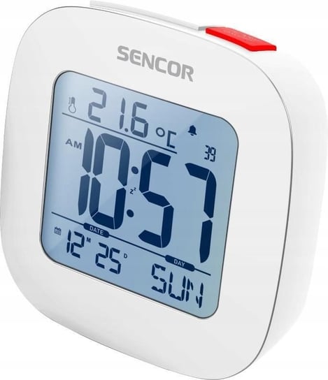 Sencor, Zegar budzik z termometrem Sdc 1200w, Biały Sencor