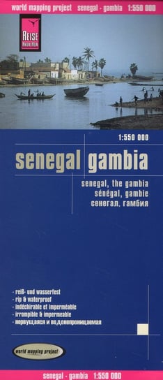 Senegal, Gambia. Mapa samochodowa 1:550 000 Reise Know-How