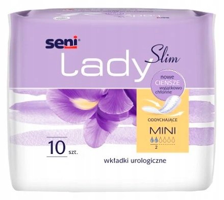 *Seni Lady Slim Mini, wkładki urologiczne dla kobiet, 10 szt. Seni