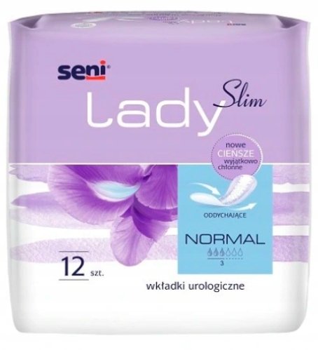 Seni, Lady Slim Normal, Wkładki urologiczne dla kobiet, 12 szt. Seni