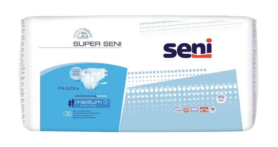 Seni Super. medium 75-110 cm, pieluchomajtki, 30 sztuk Seni