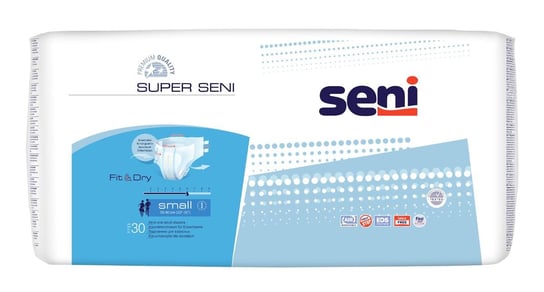 Seni Super. small 55-80 cm, pieluchomajtki, 30 sztuk Seni