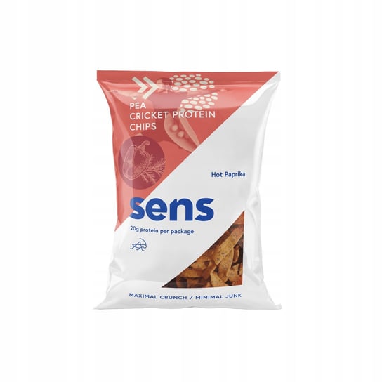 SENS - Chipsy proteinowe białkowe ze świerszczy - Hot Chili - 80 g Inna marka