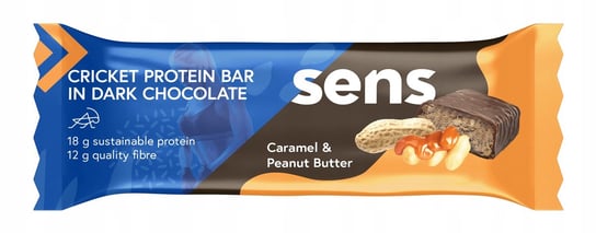 SENS - Keto baton proteinowy - Karmel z orzechami - 60 g/18 g białka FoodBugs