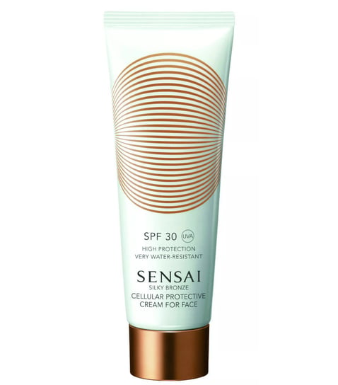 Sensai Silky Bronze Cellular Protective, krem ochronny do opalania twarzy, SPF 30, 50 ml Sensai