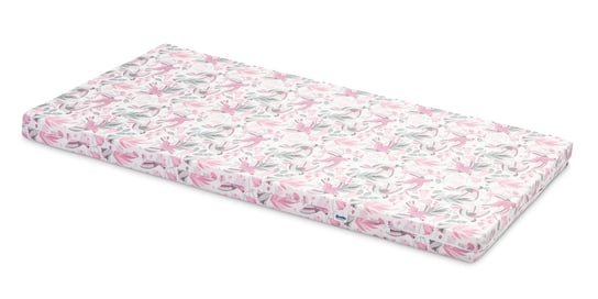 Sensillo, Materac/Wkłąd do łóżeczka niemowlęcego, Ptaki różowe, 60x120 cm Sensillo
