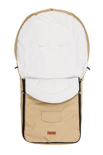 Sensillo, Śpiwór do wózka, polar, 95x40 cm, cappuccino Sensillo