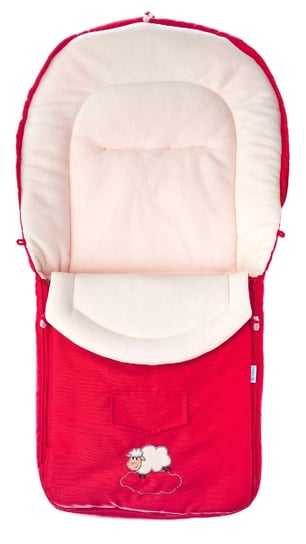 Sensillo, Śpiwór do wózka, polar, 95x40 cm, Red Sensillo