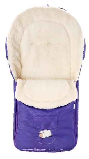 Sensillo, Śpiwór do wózka, wełna, 95x40 cm, Purple Sensillo