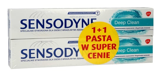 Sensodyne, Deep Clean, pasta do zębów, 75 ml, 2 szt. Sensodyne