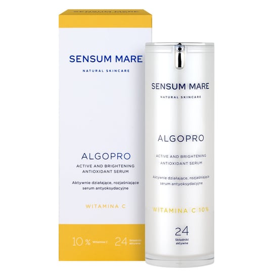 Sensum Mare, Algopro, Rozjaśniające serum antyoksydacyjne z witaminą C 10% Sensum Mare
