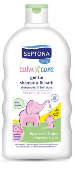 Septona, Delikatny szampon i płyn do kąpieli od 1 dnia życia, z ekstraktem z dziurawca i aloesu, 200 ml Septona