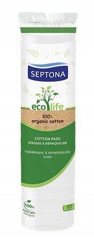 Septona, Ecolife, Okrągłe dwustronne płatki bawełniane Septona