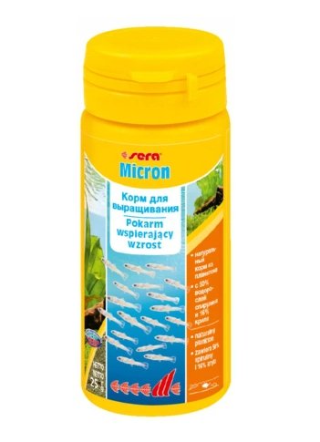 SERA Micron 50 ml - pokarm planktonowy wspierający wzrost [SE-00720] 50 ml Sera