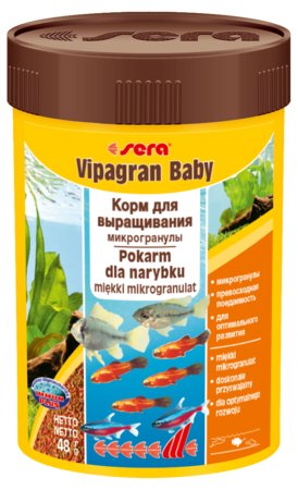 SERA Vipagran Baby 50 ml, płatki - pokarm wspierający wzrost [SE-00700] 50 ml Sera