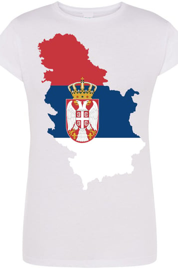 Serbia Damski T-Shirt Logo Nadruk Rozm.XL Inna marka