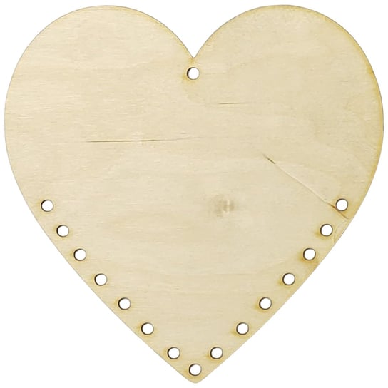 Serce drewniane pełne 20 cm z dziurkami zawieszka ze sklejki Scrabki gr' 3 mm / iksber Inna marka