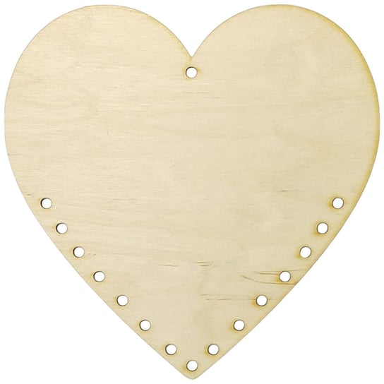 Serce drewniane pełne 25 cm Zawieszka z otworami Baza decoupage gr. 3 mm / iksber Inna marka